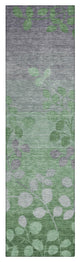 Machine Washable Indoor/Outdoor Chantille ACN1900 Green 2'3" x 7'6" Runner Rug