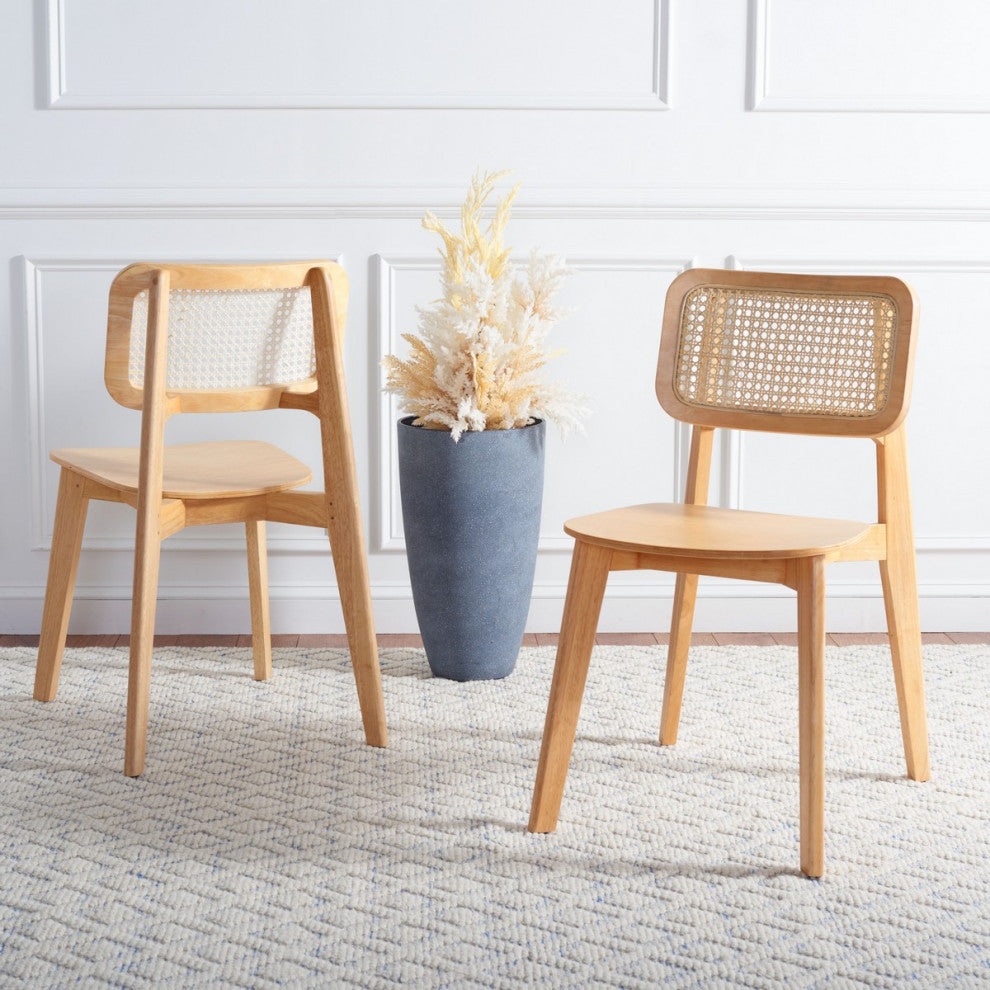 Safavieh Luz Cane Dining Chair, Natural