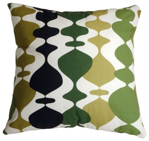 Pillow Decor - Lava Lamp Green 20 x 20 Throw Pillow