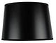 Hardback Shallow Drum Lamp Shade 10x12x8, Black Parchment
