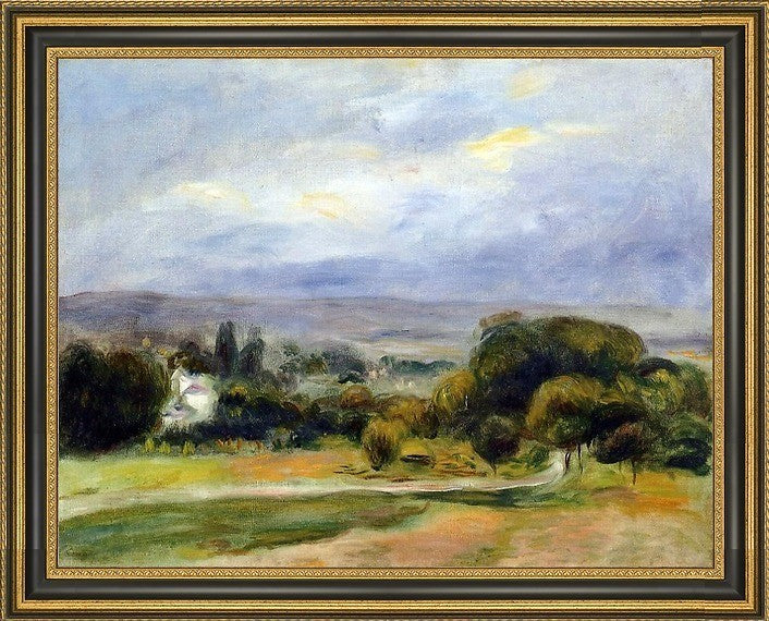 Pierre Auguste Renoir The Path Framed Premium Canvas Print, 18"x24"