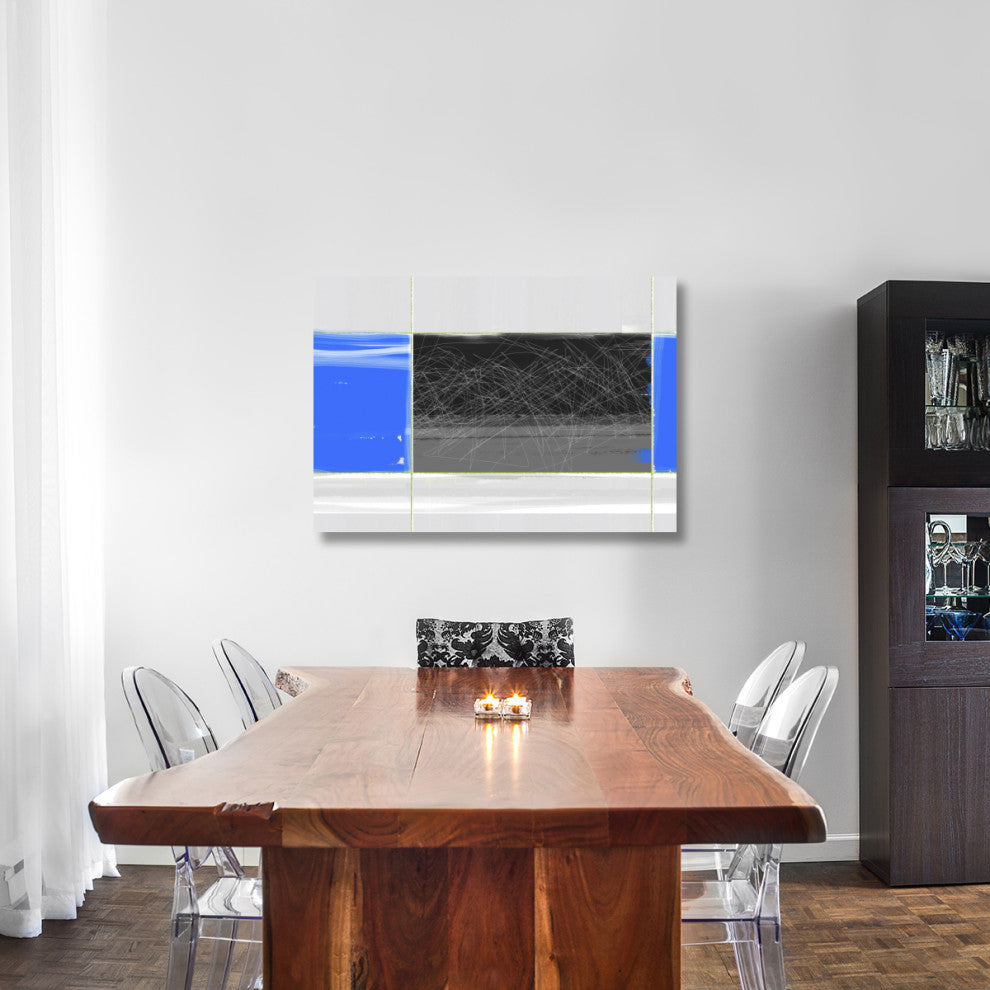 "Abstract Blue And Grey" Fine Art Print