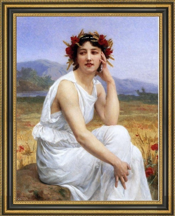 Guillaume Seignac the Muse Framed Premium Canvas Print, 21"x28"