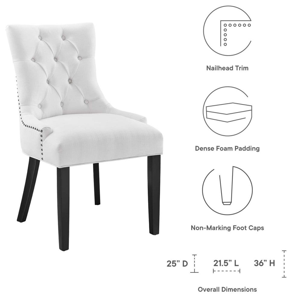 Regent Tufted Fabric Dining Chair