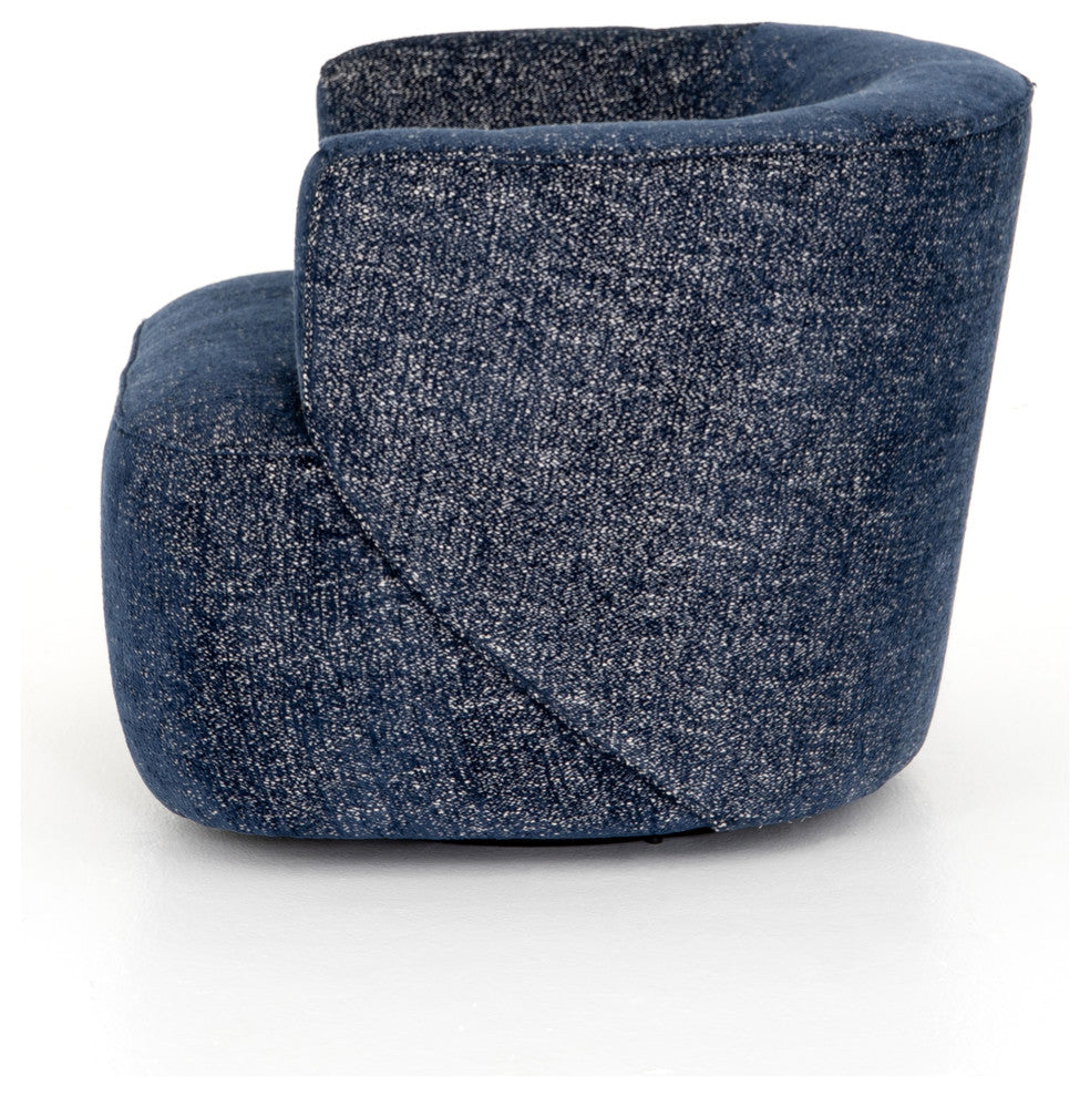 Mila Swivel Chair-Comal Azure