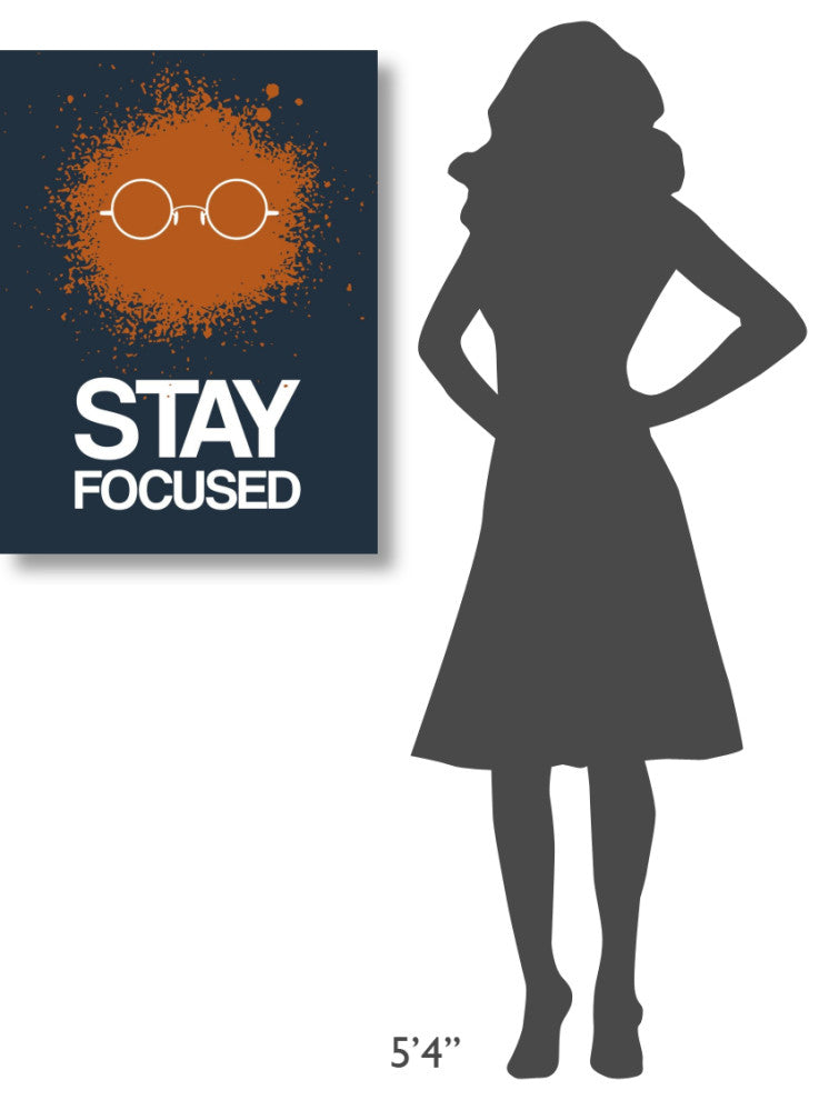 "Stay Focused Splatter Poster 4" Fine Art Print