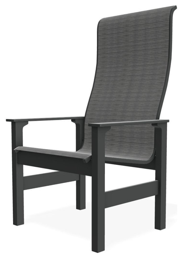 Leeward Sling Outdoor Supreme Armchair, Destiny Steel/Graphite