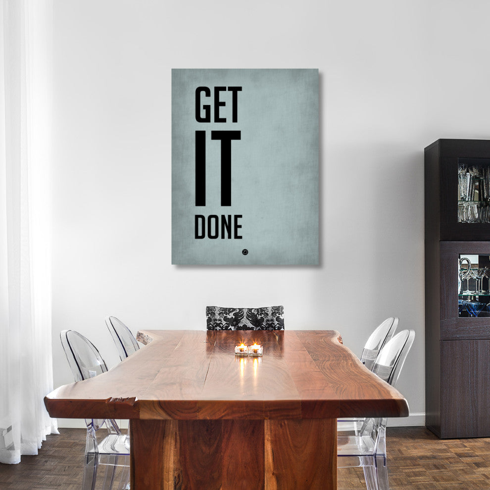 "Get It Done Poster  Blue" Fine Art Print