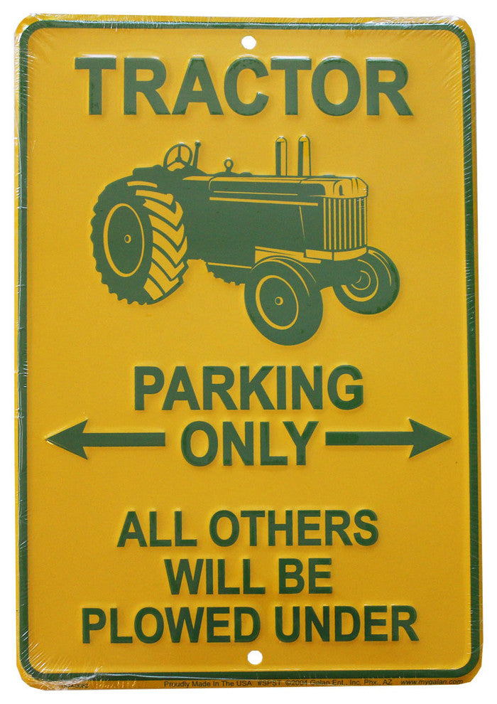 Tractor Parking Sign