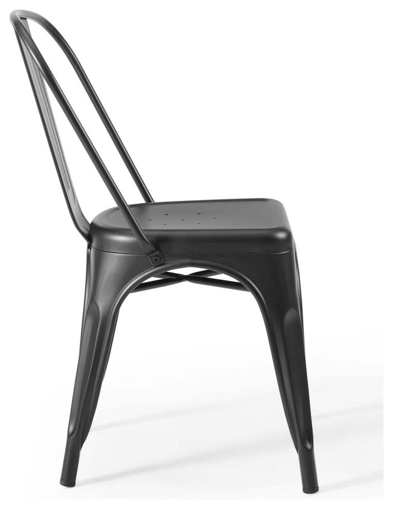 Promenade Bistro Dining Side Chair Set of 2-Black
