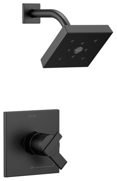Delta Ara Monitor 17 Series H2Okinetic Shower Trim, Matte Black, T17267-BL