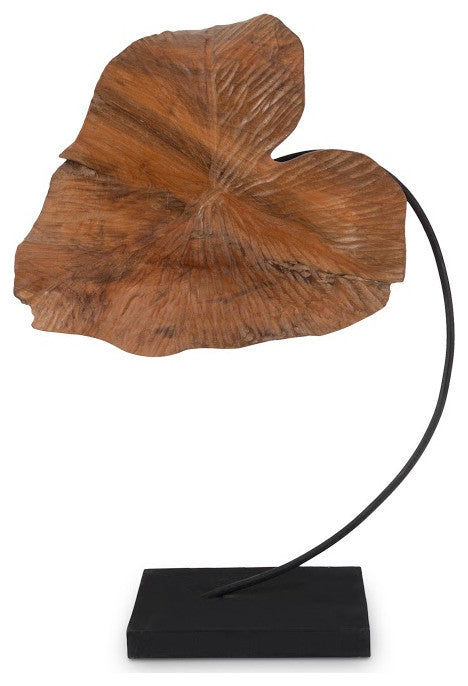 Carved Leaf Sculpture, Small