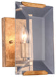 Monaco 1 Light Wall Sconce in Golden Iron
