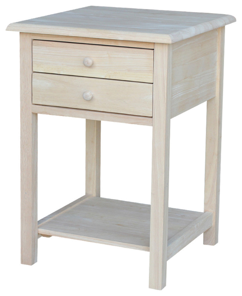 Lamp Table With 2 Drawers