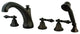 Kingston Brass Roman Tub Faucet With Hand Shower, Oil Rubbed Bronze