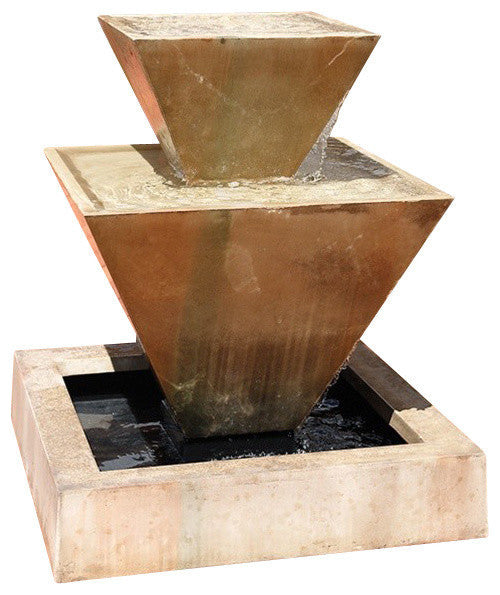 Double Oblique Outdoor Fountain, Sierra