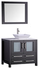 36" Bathroom Vanity With Matching Mirror, Espresso