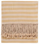Striped Bamboo Viscose Throw, Mustard