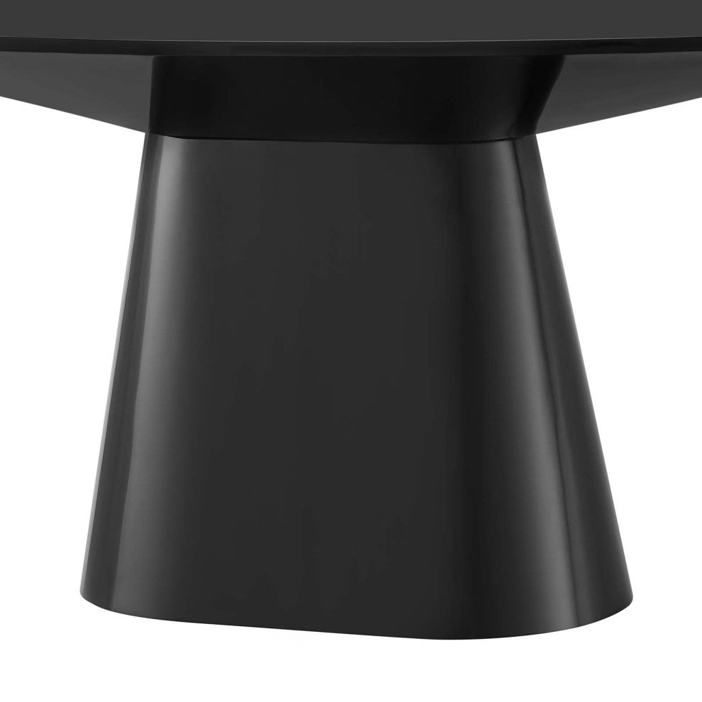 Provision 75" Oval Dining Table, Black