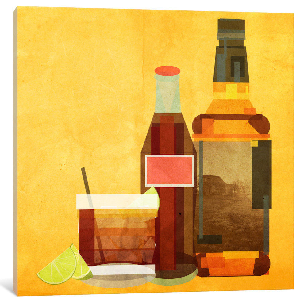 "Whiskey & Coke" by 5by5collective, 37x37x1.5