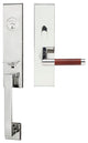Cabernet Lever, Mortise Entry Handleset, LHR, Polished Stainless Steel