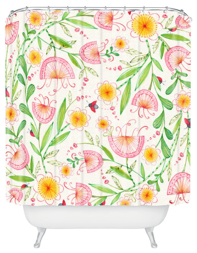 Cori Dantini Just Be Kind Shower Curtain