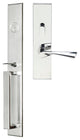 Breeze Lever, Mortise Entry Handleset, LHR, Polished Stainless Steel