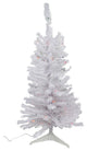 Iridescent Pine Tree 110 Tips 70 Multi Lights, White, 4'x24"