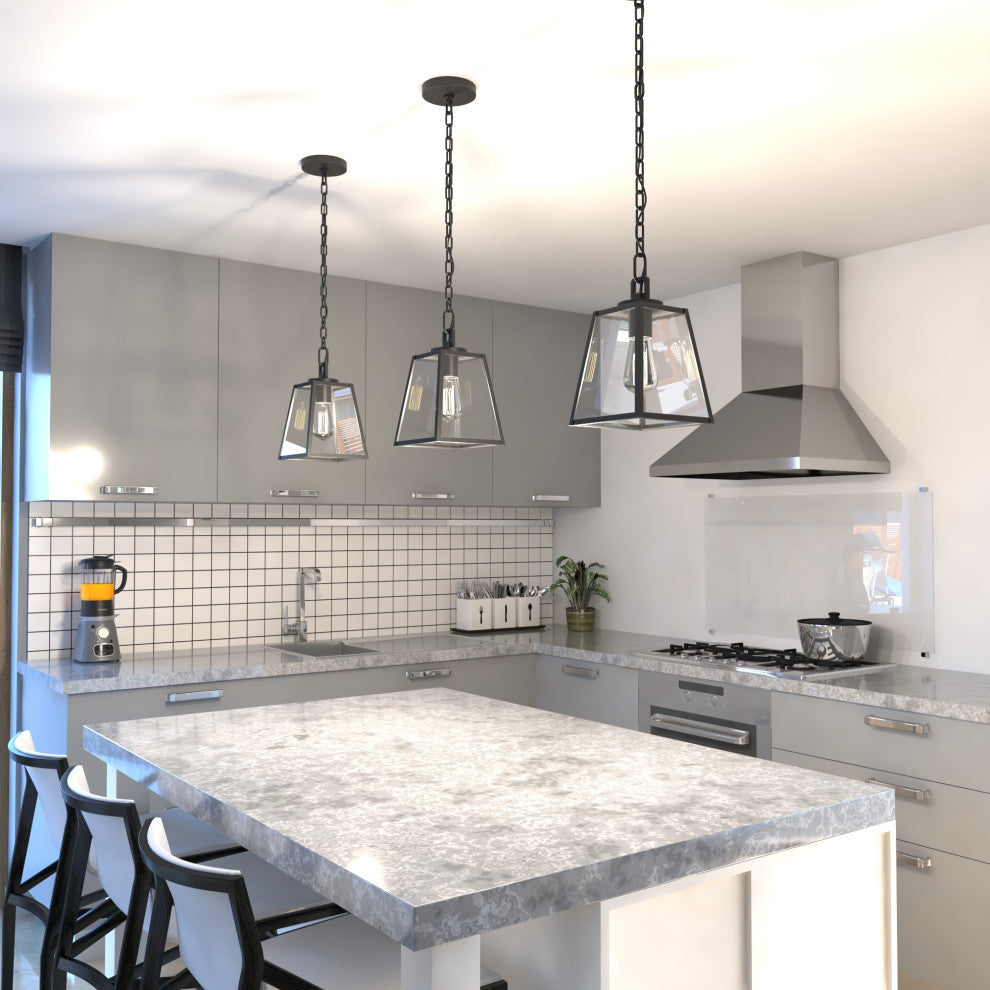 Grant 1 Light Mini Pendant Black