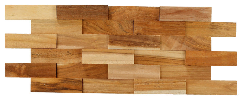 Bare Decor EZ-Wall Brick 3D Pattern Tile, Set of 10