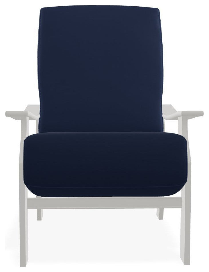 St. Catherine Deep Seat Outdoor Armchair, Navy/Snow