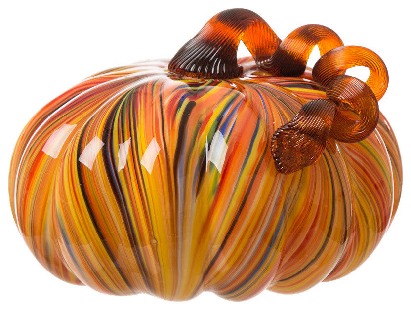 Large Glass Pumpkin Harvest
