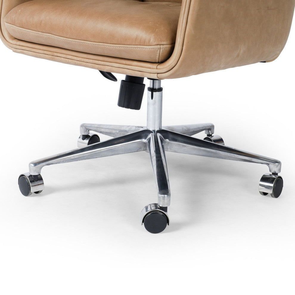 Humphrey Desk Chair Palermo Drift, Polished Aluminum