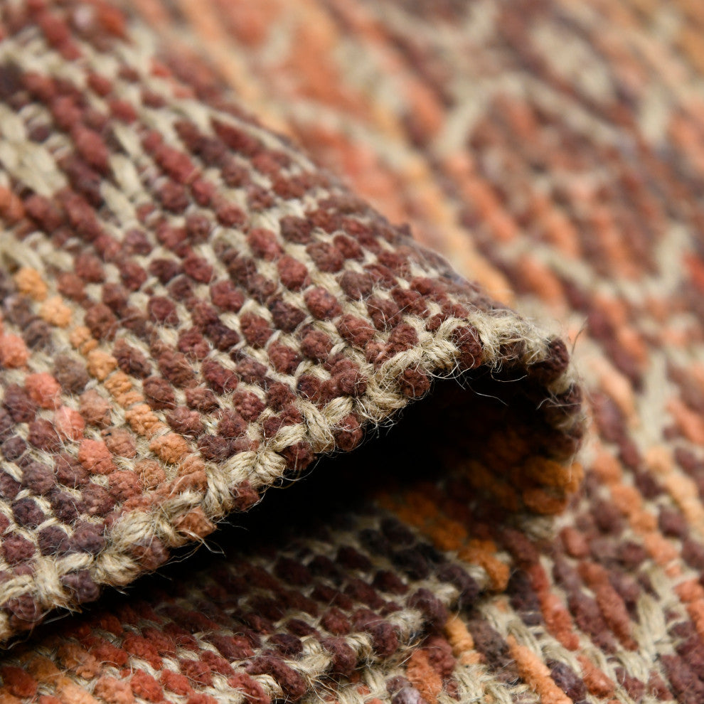 Zola Parquet Area Rug, Red, 5' x 8', Geometric