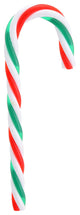 Striped Candy Cane Christmas Ornaments, Red Green and White, Pack of 12, 5.75"