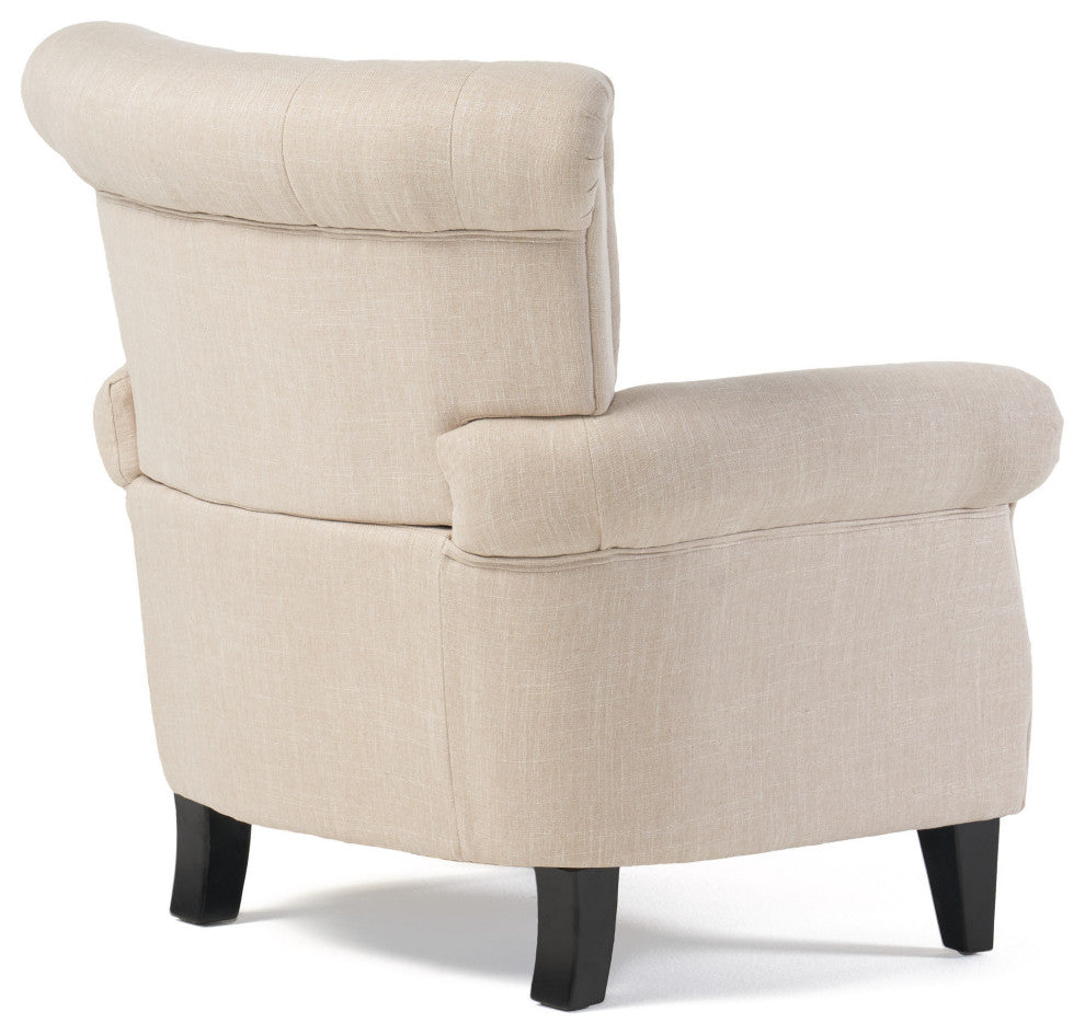 GDF Studio Solvang Indoor Tufed Fabric Club Chair