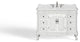 Antique White Traditional Style Single Sink Beckham Bathroom Vanity, White, 42", Single Sink, Freestanding