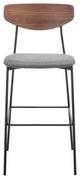 Safavieh Ryker Barstool, Walnut/Grey