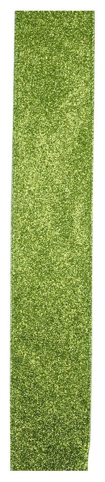 Lime Green Solid Wired Christmas Craft Ribbon