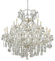Elegant Maria Theresa Fixture, Chrome Finish With Spectra Swarovski Crystal