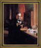 Albert Edelfelt Portrait of Louis Pasteur Framed Premium Canvas Print, 16"x20"