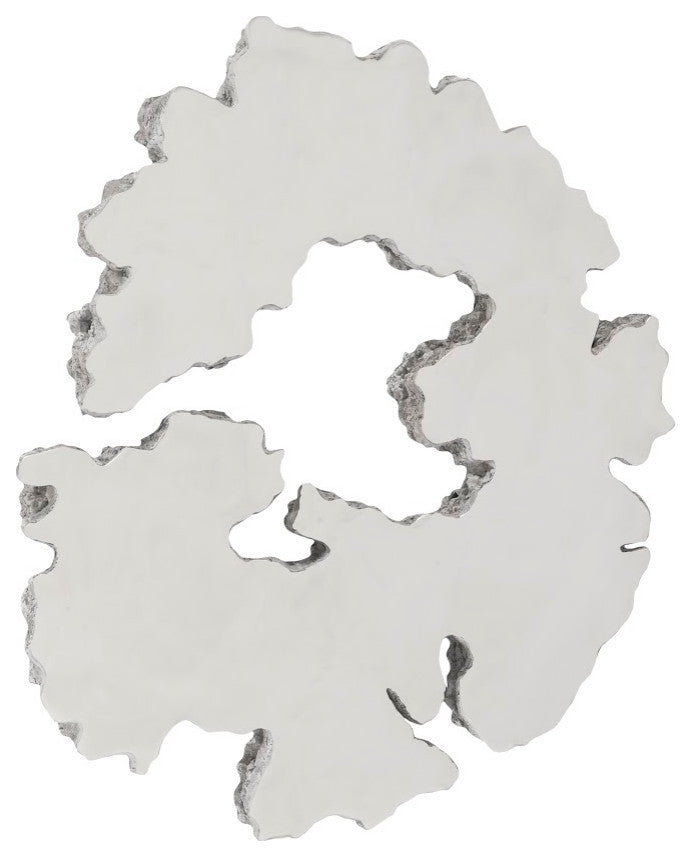 Lava Slice Wall Art, Resin, Stainless Steel, Large