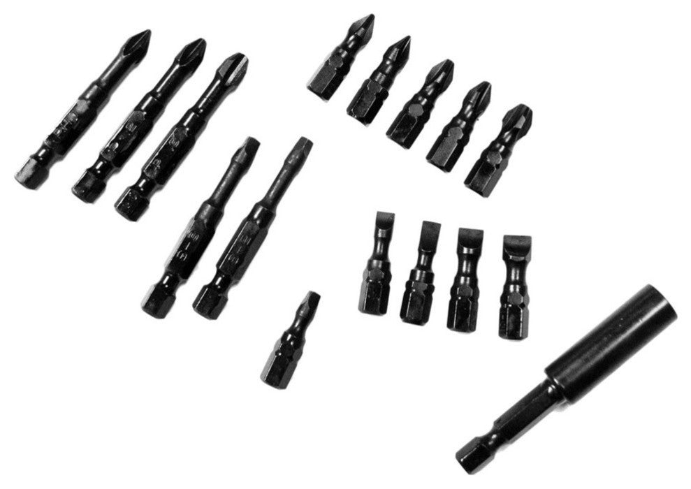 Impact Pro Screwdriving Bits, Set of 16