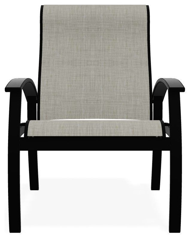 Belle Isle Sling Adjustable Outdoor Dining Chair, Ella/Black