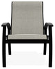 Belle Isle Sling Adjustable Outdoor Dining Chair, Ella/Black