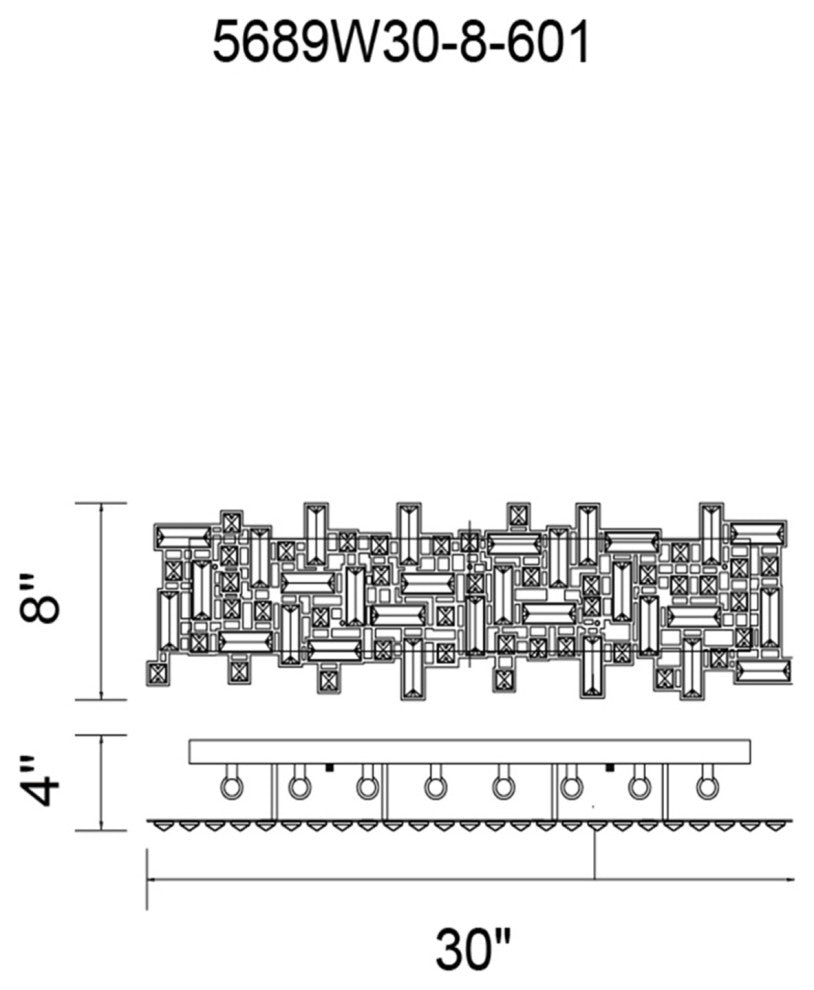 Arley 8 Light Vanity Light With Chrome Finish