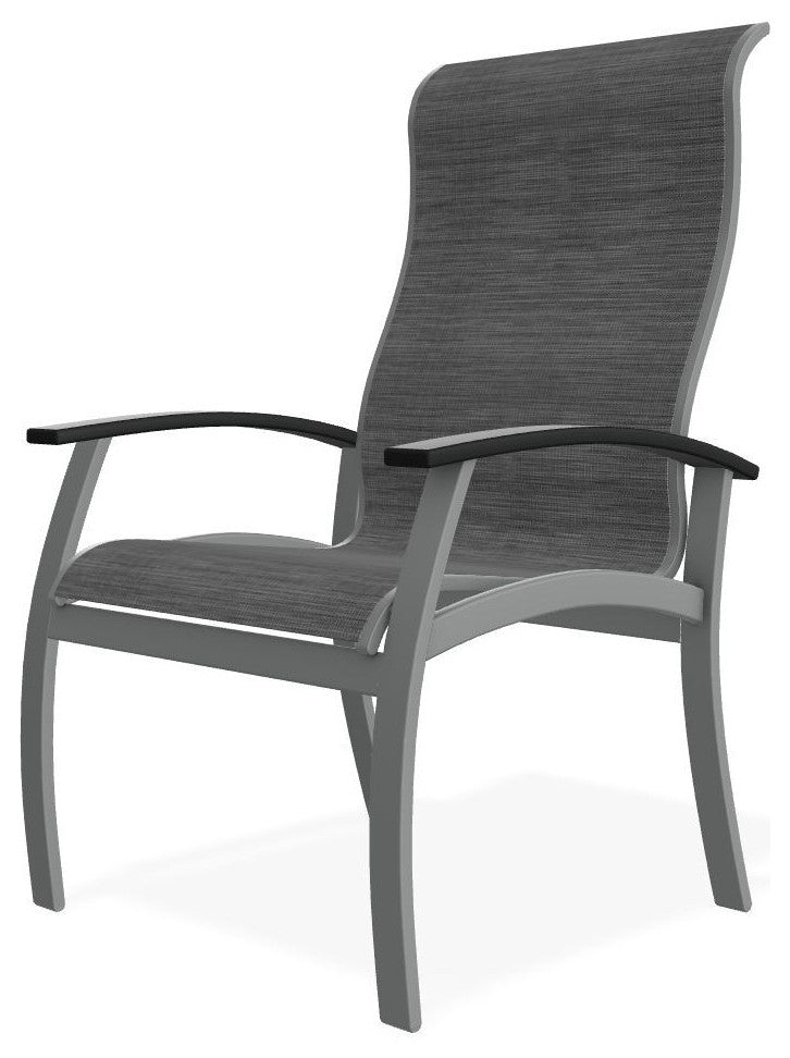 Belle Isle Sling Outdoor Dining Chair, Collect Charcoal/Graphite