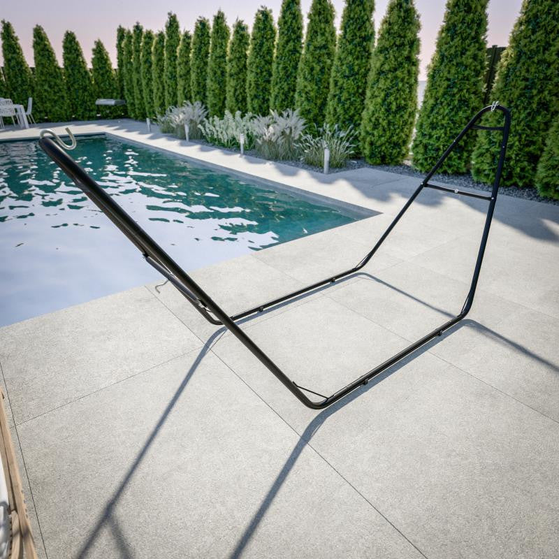 Rigby 2 Person Steel Heavy Duty Hammock Stand, 550 LBS Weight Capacity, Black