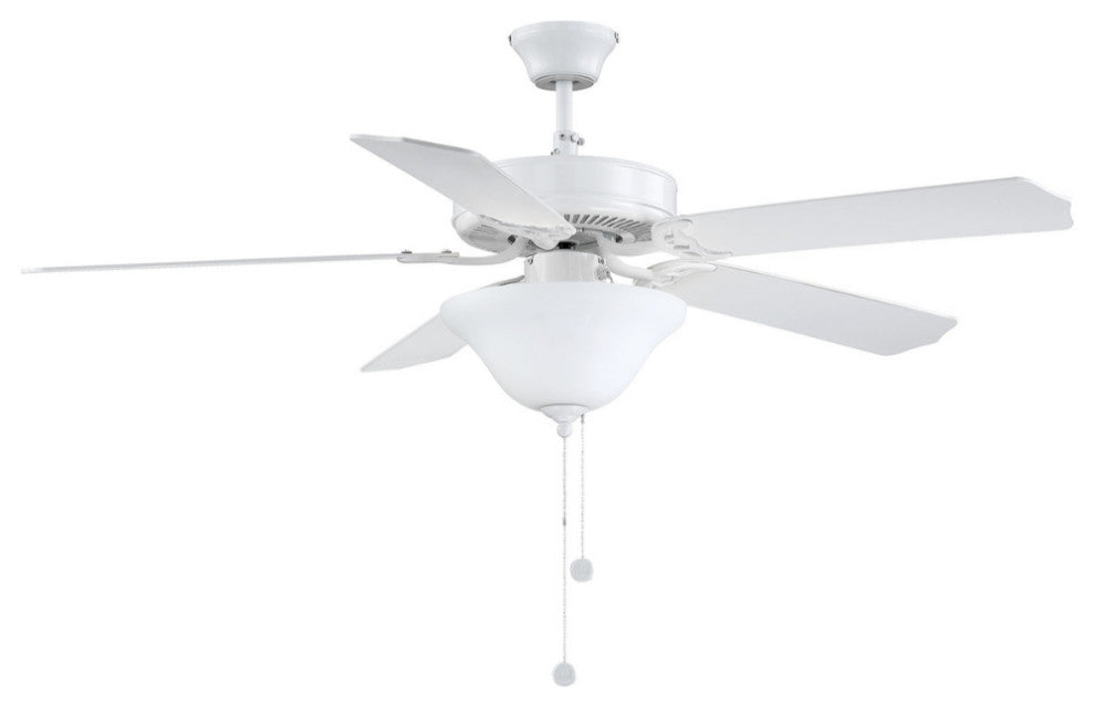 First Value 52" 2-Light Ceiling Fan, White