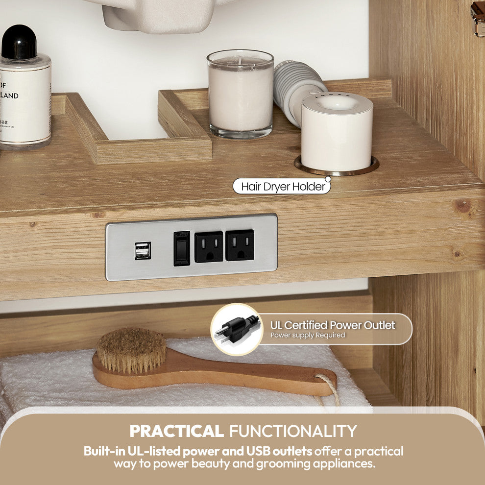 Javier Bath Vanity, Composite Stone Top, Antique Brown, 72", Double Vanity, No Mirror